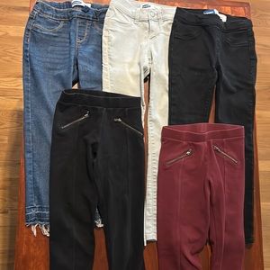 Lot of Old Navy Girls Jeans and Leggings, size M (8)